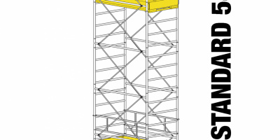 Pojazdné lešenie EUROSTANDARD 548HD09C / 10,10 m Pojazdné lešenie EUROSTANDARD 548HD09C / 10,10 m